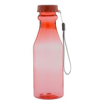 Gourde de sport transparent en plastique Unrey Rouge