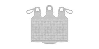 Gourde sport de 400 ml en aluminium Fyrue - Marquage autour