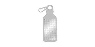 Gourde sport de 400 ml en aluminium Fyrue - Marquage Recto