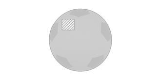 Ballon de football antistress en PU Bugar - Impression sur panneau 3 ballon