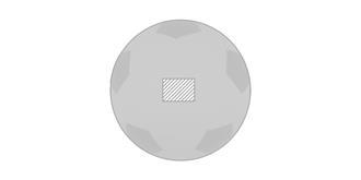 Ballon de football antistress en PU Bugar - Marquage Recto