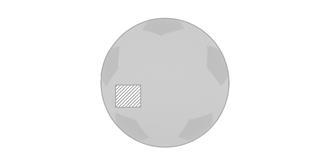 Ballon de football antistress en PU Bugar - Marquage Verso