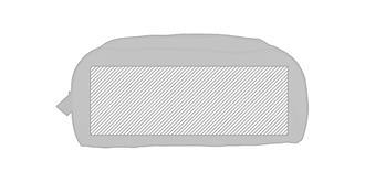 Sac à chaussures en polyester Pires - Marquage Verso