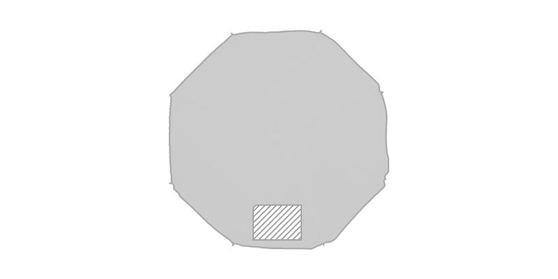 OBG.PUB - Parasol coloré robuste en nylon Kagiu - Impression 5ème pan du parapluie Parasol coloré robuste en nylon Kagiu - Impression 5ème pan du parapluie