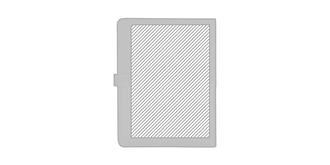 Conférencier A4 en plastique PU Doutons - Marquage Verso