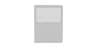 Conférencier A4 en plastique PU Dodone - Impression avant en haut