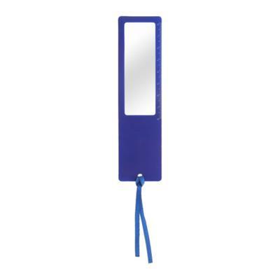 Règle en plastique avec loupe Okama Bleu