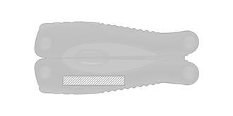 Set à outils avec pince multifonctions Factio - Marquage branche gauche