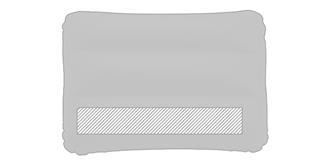 Coussin de plage en PVC Sunshine - Impression Bas