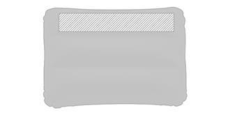 Coussin de plage en PVC Sunshine - Impression Haut