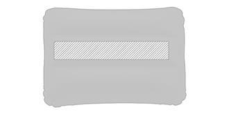 Coussin de plage en PVC Sunshine - Marquage Recto