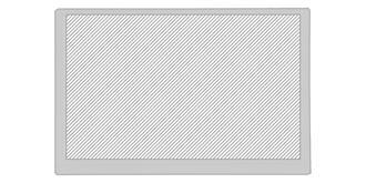 Bloc en verre rectangulaire transparent Macan - Marquage Verso