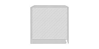 Cube en verre pour gravure laser Tampay - Impression Droite