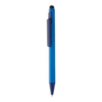 OBG.PUB - Stylo bille rétractable avec stylet en ABS Mopye Bleu marine Stylo bille rétractable avec stylet en ABS Mopye Bleu marine