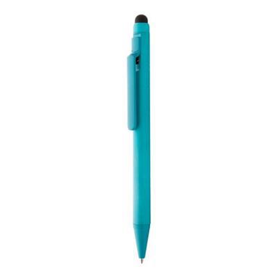 OBG.PUB - Stylo bille rétractable avec stylet en ABS Mopye Bleu Stylo bille rétractable avec stylet en ABS Mopye Bleu