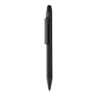 OBG.PUB - Stylo bille rétractable avec stylet en ABS Mopye Noir Stylo bille rétractable avec stylet en ABS Mopye Noir
