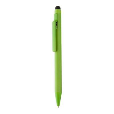 OBG.PUB - Stylo bille rétractable avec stylet en ABS Mopye Vert citron Stylo bille rétractable avec stylet en ABS Mopye Vert citron