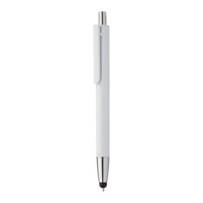Stylo bille avec stylo stylet en plastique Rincoy Blanc