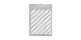 Ecritoire en PVC avec clip de fixation Clasore - Marquage Recto