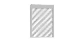 Ecritoire en PVC avec clip de fixation Clasore - Marquage Verso