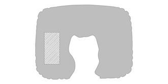 Ensemble de voyage avec oreiller gonflable Ploner - Impression Droite