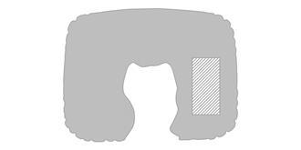 Ensemble de voyage avec oreiller gonflable Ploner - Impression Gauche