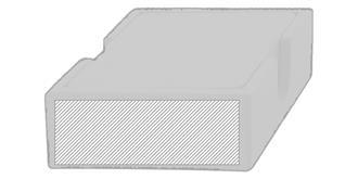 Set de dessous de verres en bambou Bouga - Marquage Recto