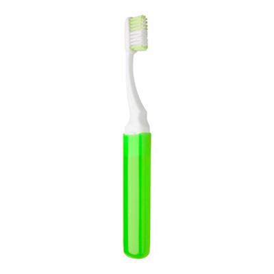 Brosse à dents en plastique pliable Hyros Vert / Blanc