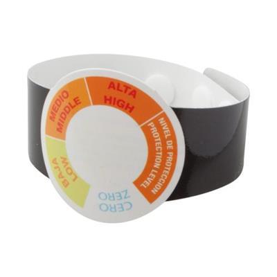 Bracelet en papier pour rayons UV Rador Noir