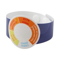 Bracelet en papier pour rayons UV Rador