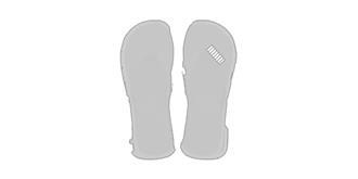 Tongs coloré unisexe en polyester Kapye - Marquage branche droite