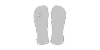 Tongs coloré unisexe en polyester Kapye - Marquage branche gauche