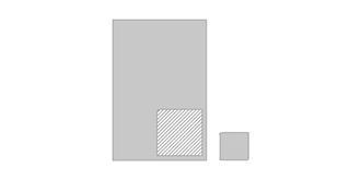 Serviette absorbante coloré en microfibre Huyra - impression en bas à droite