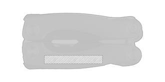 Pince multifonctions en acier inoxydable Blauder - Marquage manche droite