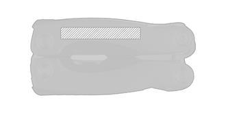 Pince multifonctions en acier inoxydable Blauder - Marquage manche gauche