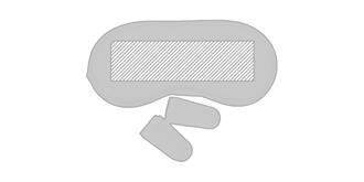 Set de voyage en microfibre Yorde - Marquage Recto