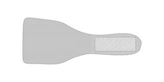 Set couteaux à fromage en bambou Boursie - impression sur poignée 3