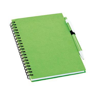 Carnet avec couverture rigide et stylo Rothfuss Vert