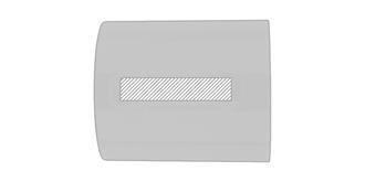 Mug de 350 ml en céramique Bergera - Impression sur poignée