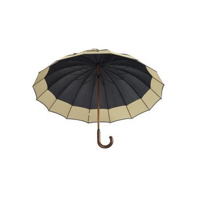 OBG.PUB - Parapluie en pongée 190T Monarque Noir Parapluie en pongée 190T Monarque Noir