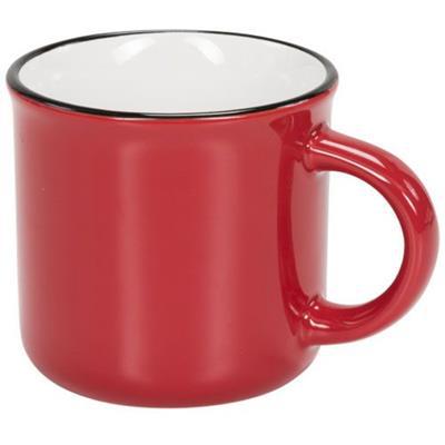 Tasse en céramique rétro 310ml Lakevie Rouge