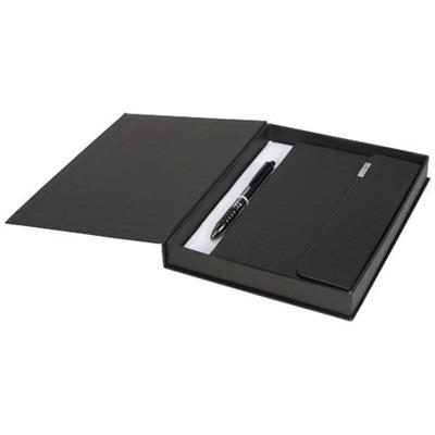 OBG.PUB - Coffret cadeau avec carnet en plastique PU Tacta Noir Coffret cadeau avec carnet en plastique PU Tacta Noir