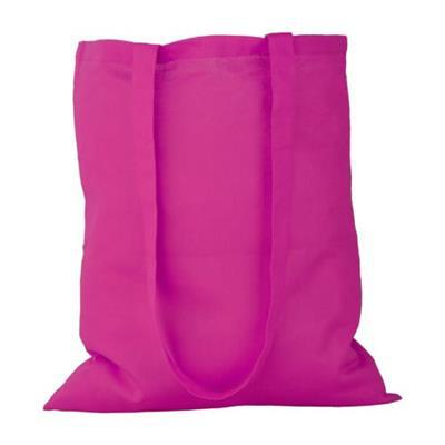 Sac shopping coloré écologique en coton Grumye Fushia