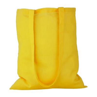 Sac shopping coloré écologique en coton Grumye Jaune