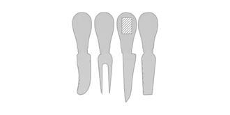 Set de couteaux à fromage en acier Barotye - impression sur le 1er article