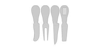 Set de couteaux à fromage en acier Barotye - impression sur le 3ème article