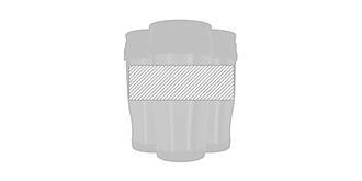 Mug thermos avec double paroi en métal Gobye - Marquage autour