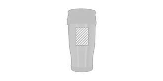 Mug thermos avec double paroi en métal Gobye - Marquage Recto