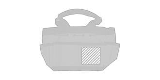 Set d’outils de jardin avec sac en nylon Vurea - impression avant coté droite