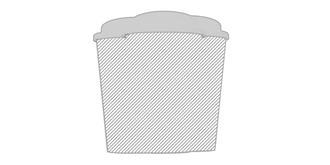 Gobelet isolant recyclé Americano 350ml Tsar - Marquage autour